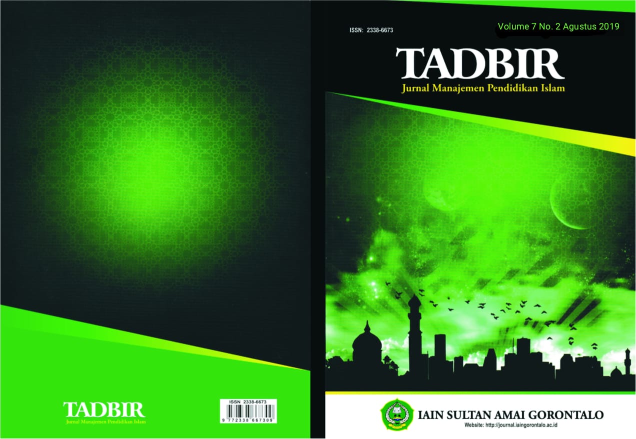 					View Vol. 7 No. 2 (2019): Tadbir: Jurnal Manajemen Pendidikan Islam
				